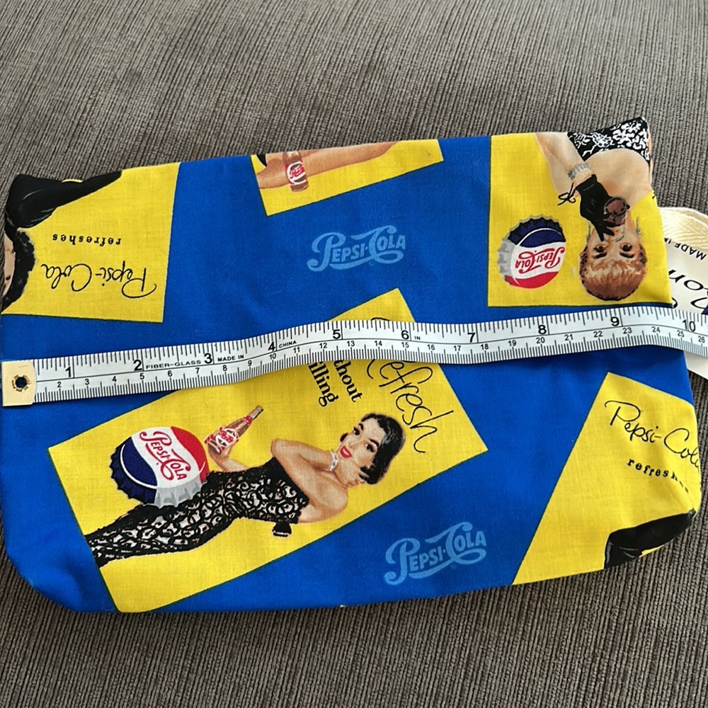 Pepsi Cola Soda Retro Style Make up Travel Bag Handmade - Picture 3 of 7